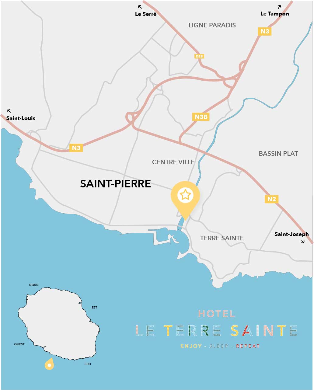 Le Terre Sainte - Carte